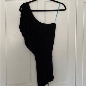 Vintage off the shoulder black dress